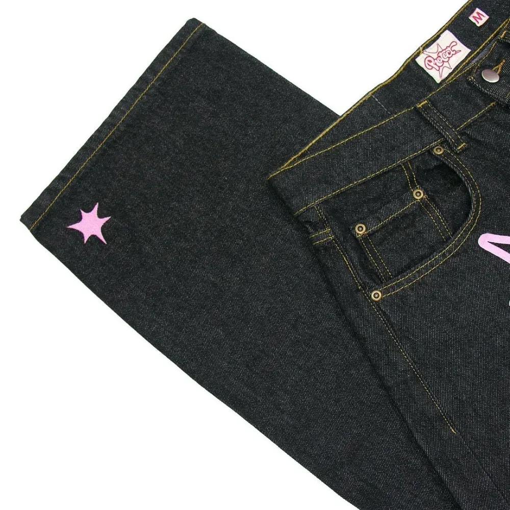 Hip Hop Gothic Street Rock Jeans Women Pants Harajuku Casual Black Denim 2025 Y2K Pants Jeans Women Clothing Trousers Streetwear Hip Hop Gothic Street Rock Jeans Women Pants Harajuku Casual Black Denim 2025 Y2K Pants Jeans Women Clothing Trousers Streetwear