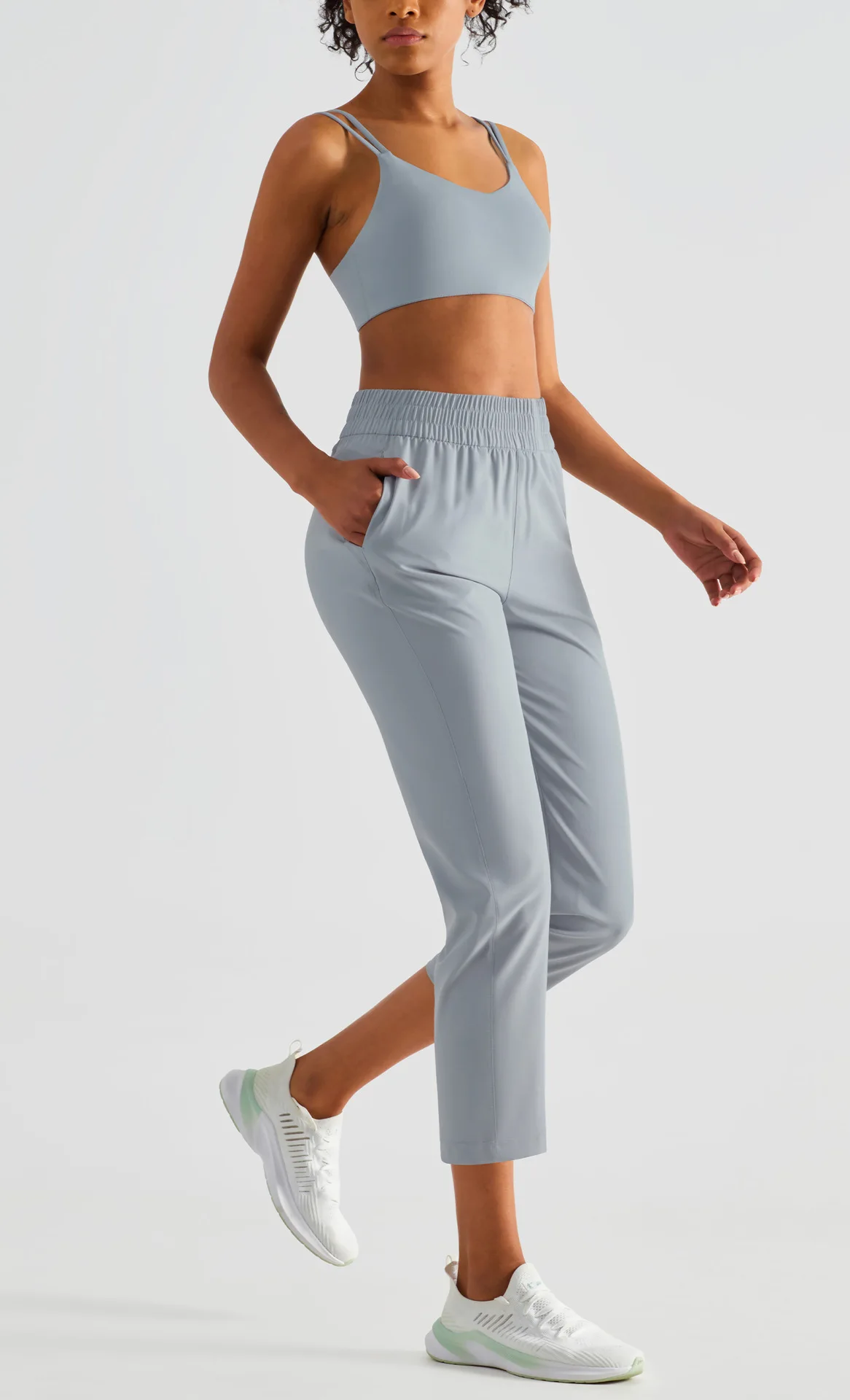 Solid Color women High Waist Thin quick-drying sun protection loose sport pant fitness yoga leggings jog with pockets breathable Solid Color women High Waist Thin quick-drying sun protection loose sport pant fitness yoga leggings jog with pockets breathable