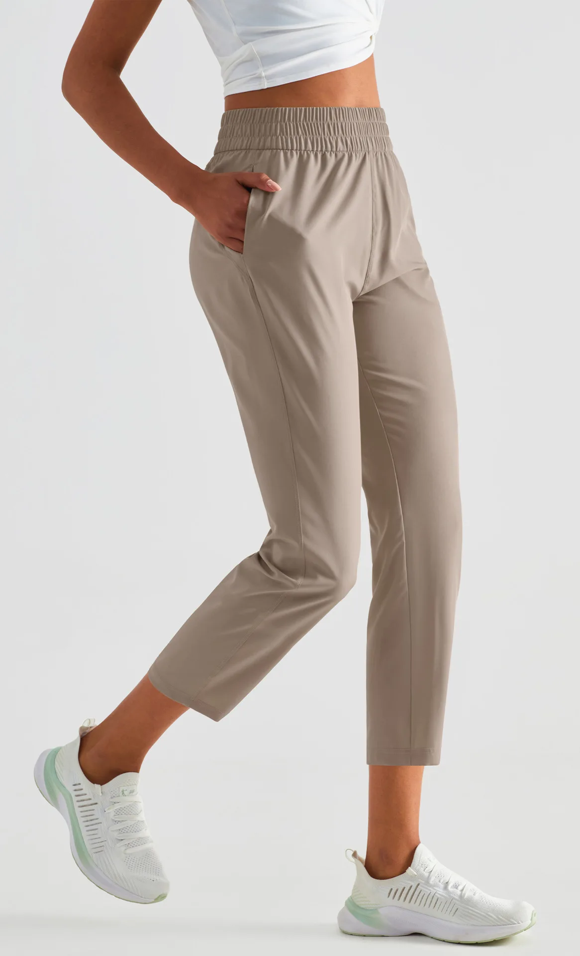 Solid Color women High Waist Thin quick-drying sun protection loose sport pant fitness yoga leggings jog with pockets breathable Solid Color women High Waist Thin quick-drying sun protection loose sport pant fitness yoga leggings jog with pockets breathable
