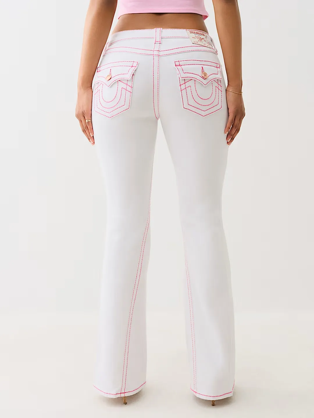 White Buddha Embroidered Jeans Casual Y2k Denim Pants Harajuku High Waist Straight Wide Leg Jeans High Street Women Denim Pants