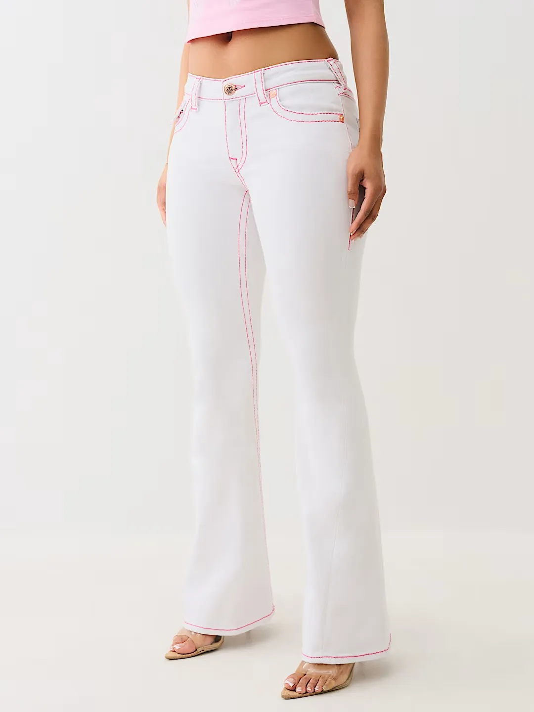 White Buddha Embroidered Jeans Casual Y2k Denim Pants Harajuku High Waist Straight Wide Leg Jeans High Street Women Denim Pants