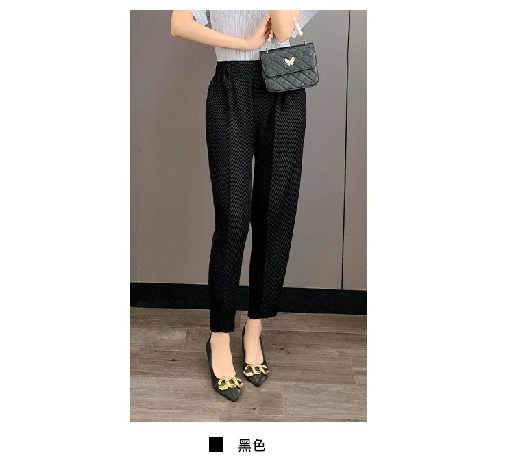 Miyake Pleated 2025 New Summer Casual Harem Pants Versatile Loose Big Yards Radish Pants Large Elastic Women's Commuter Office Miyake Pleated 2025 New Summer Casual Harem Pants Versatile Loose Big Yards Radish Pants Large Elastic Women's Commuter Office