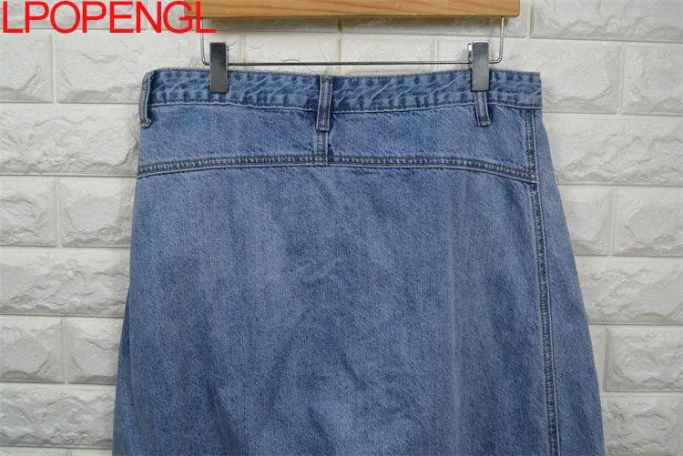Women High Waist Chic Nine Points Harem Blue Jeans Hip Hop Street Cross-pants Full Length Clothing Boyfriend Washed Pants 2024